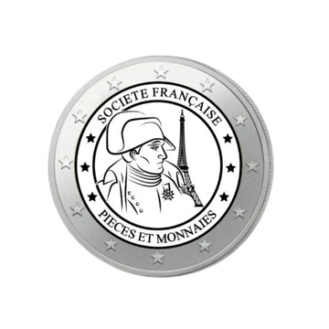 Pieces et Monnaies - Monnaie de 2 Euros commémorative colorisée