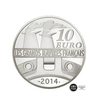 Les Grands Navires Français "Le Normandie" - Monnaie de 10 Euro Argent - BE 2014