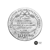 Femmes de France "Olympe de Gouges" - Monnaie de 10 euro Argent - BE 2017