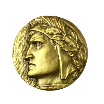 Itália - 700 anos do desaparecimento de Dante Alighieri - moeda de US $ 2 em dinheiro - 2021