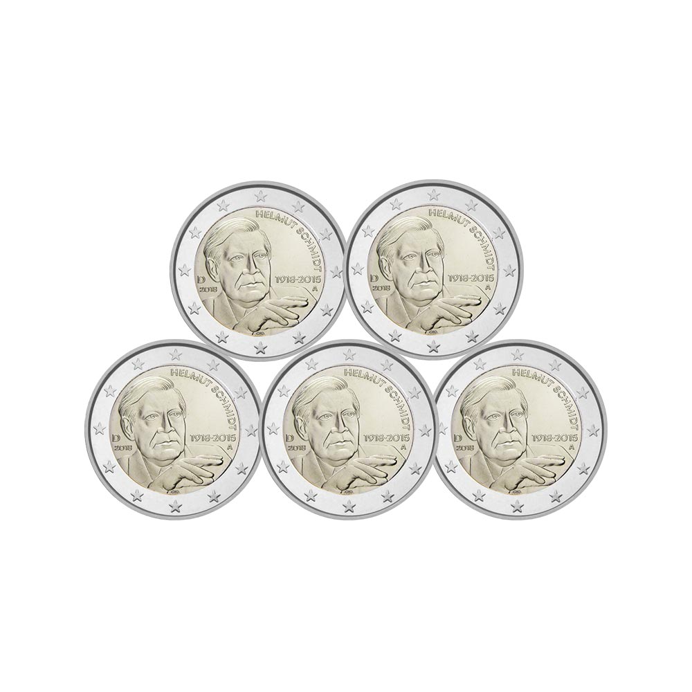 Allemagne 2018 - 2 Euro Commémorative - Helmut Schmidt