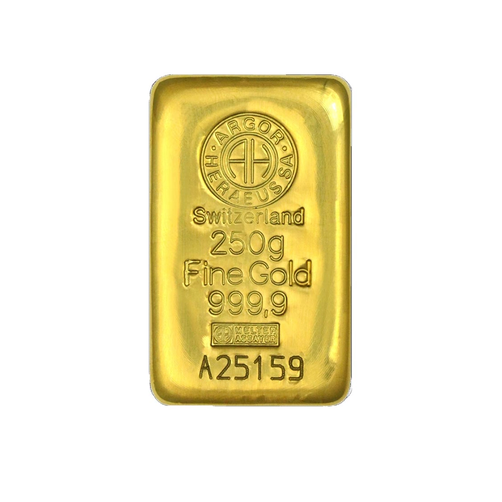 Lingot d'Or - 250 Grammes - 999‰