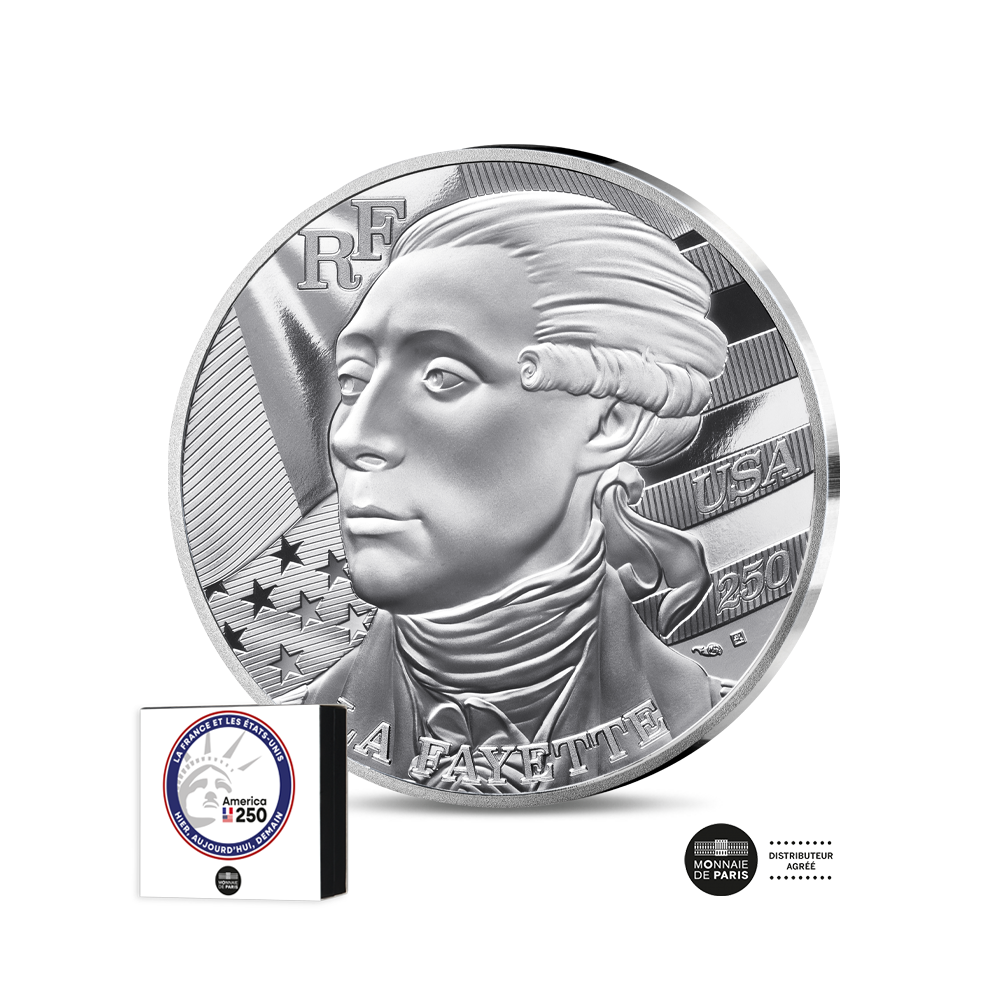 Washington - Lafayette - Monnaie de 10 Euros Argent - BE 2026