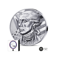 Washington - Lafayette - Monnaie de 50 Euros 5 Oz Argent - BE Haut-Relief 2026