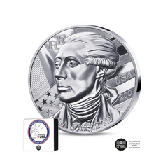 Washington - Lafayette - Monnaie de 50 Euros 5 Oz Argent - BE Haut-Relief 2026