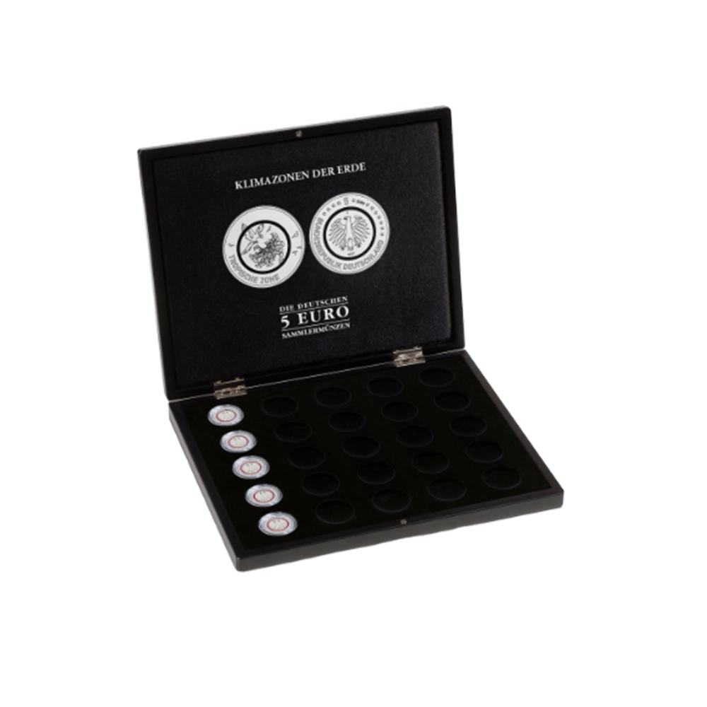 Coffret pour les pièces de 5 euros - Série Zones Climatiques de la Terre