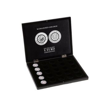 Coffret pour les pièces de 5 euros - Série Zones Climatiques de la Terre