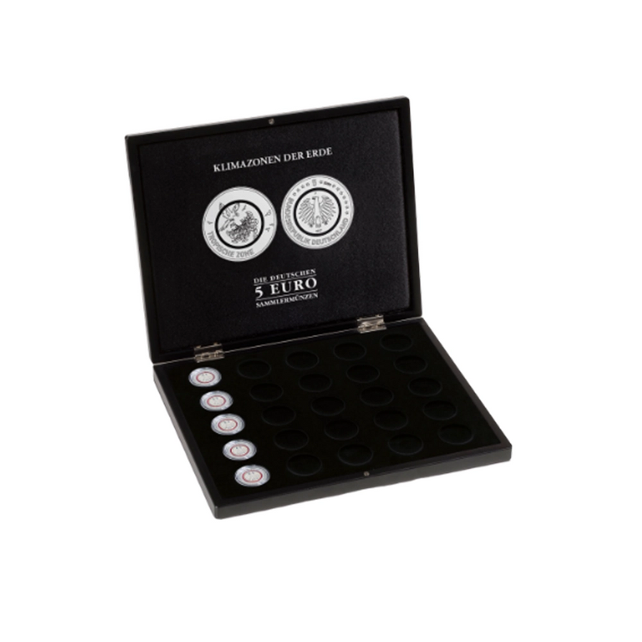 Coffret pour les pièces de 5 euros - Série Zones Climatiques de la Terre