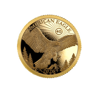 L'Aigle Américain - Monnaie d'un ½ grammes d'or - BE 2026