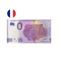 France 2020 - Histoire et personnages de l'Aisne - Billet souvenir de zéro euro