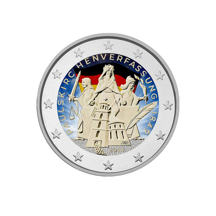 Germany 2024 - 2 Euro commemorative - 175th anniversary of the inauguration of the Saint Paul - Colorized church