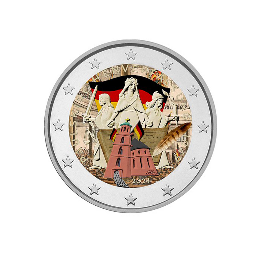 Germany 2024 - 2 Euro commemorative - 175th anniversary of the inauguration of the Saint Paul - Colorized church