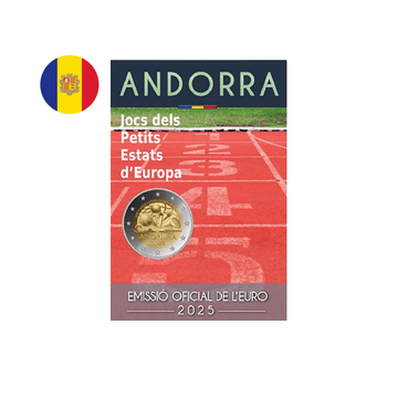 Andorre 2025 - 2 Euro Commémorative -  Jeux des petits Etats d'Europe - BU