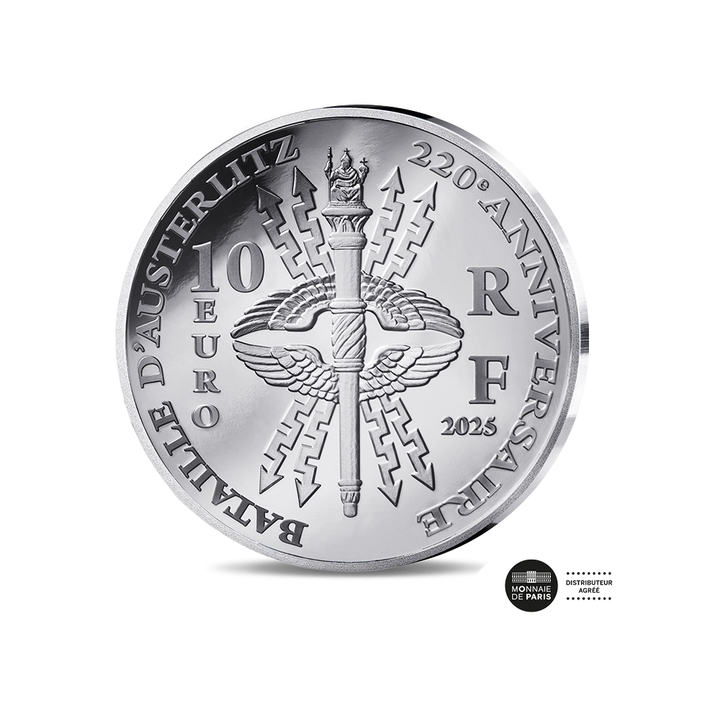 La Bataille d'Austerlitz - Monnaie de 10€ Argent - BE 2025