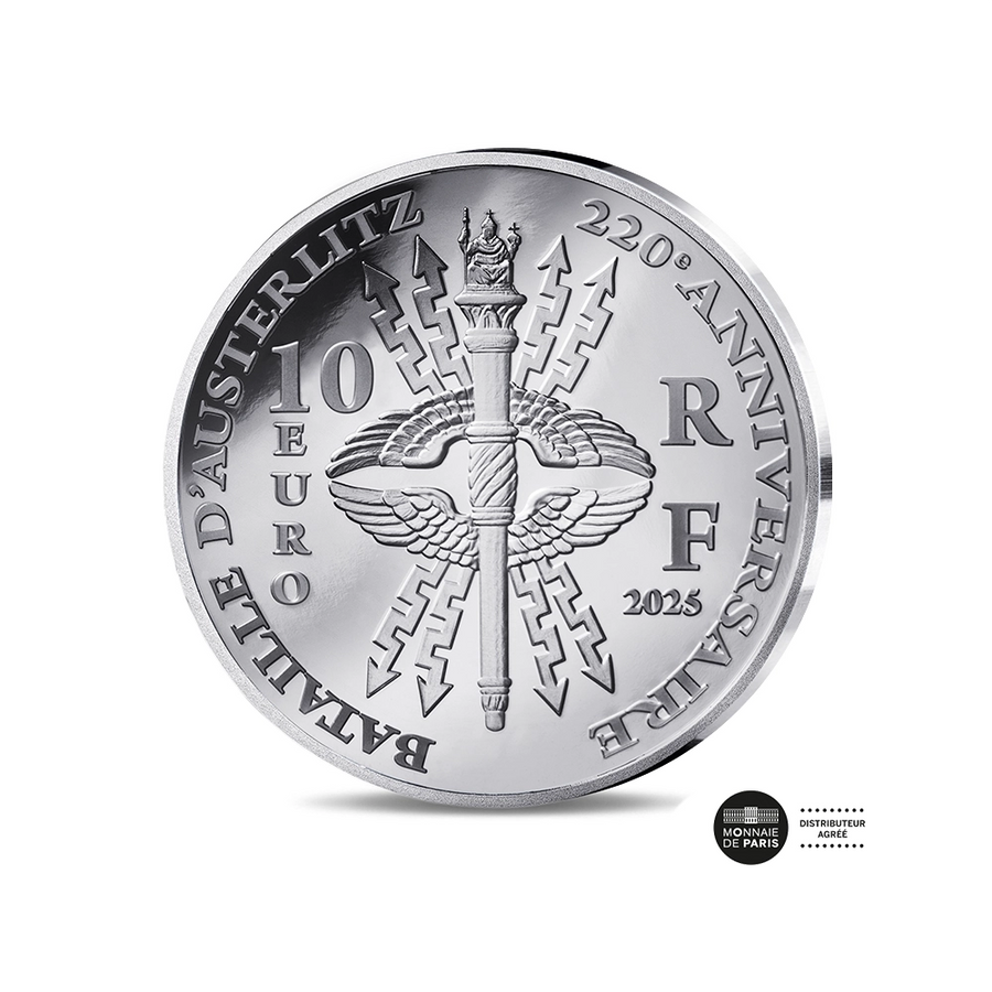 La Bataille d'Austerlitz - Monnaie de 10€ Argent - BE 2025