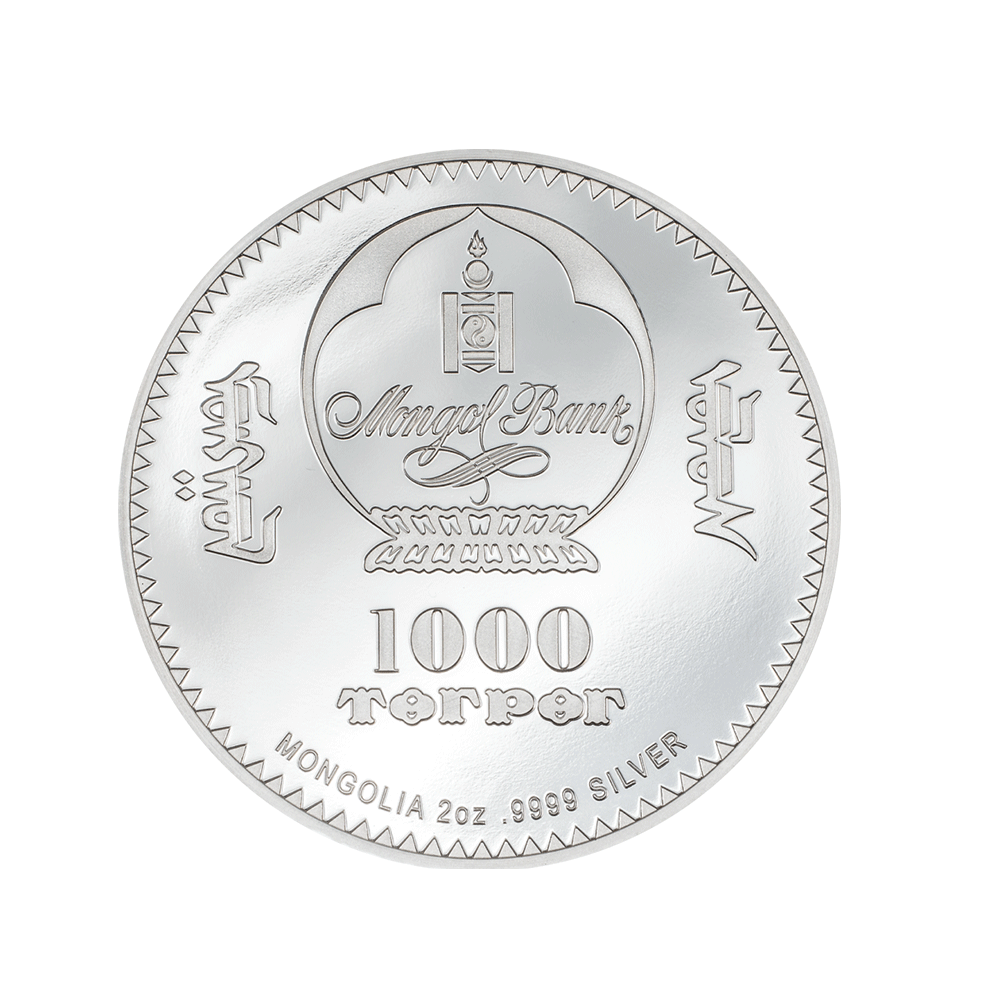 Into the Wild - Bison - Mint of 1000 togrog Silver - BE 2023