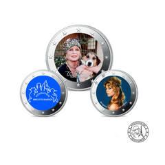 Brigitte Bardot - 2 Euros Commémorative - Colorisée