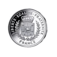 Frappe en Argent colorisée - Couronnement de Louis XIV - 1654
