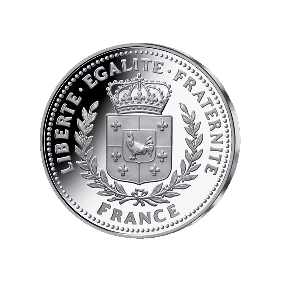 Frappe en Argent Colorisée - An 800, Couronnement de Charlemagne