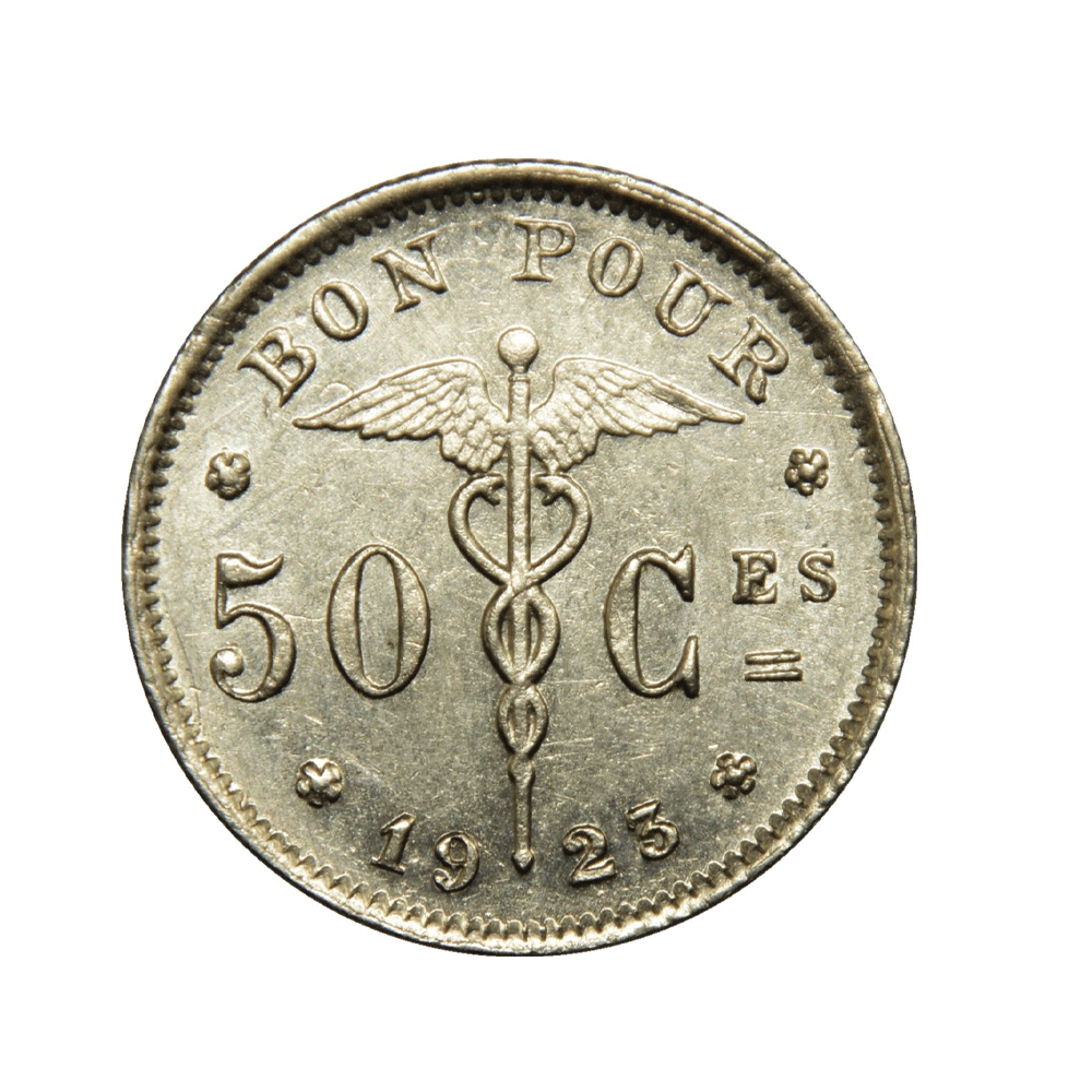 50 cêntimos - Bonnetain - Bélgica - 1922-1933