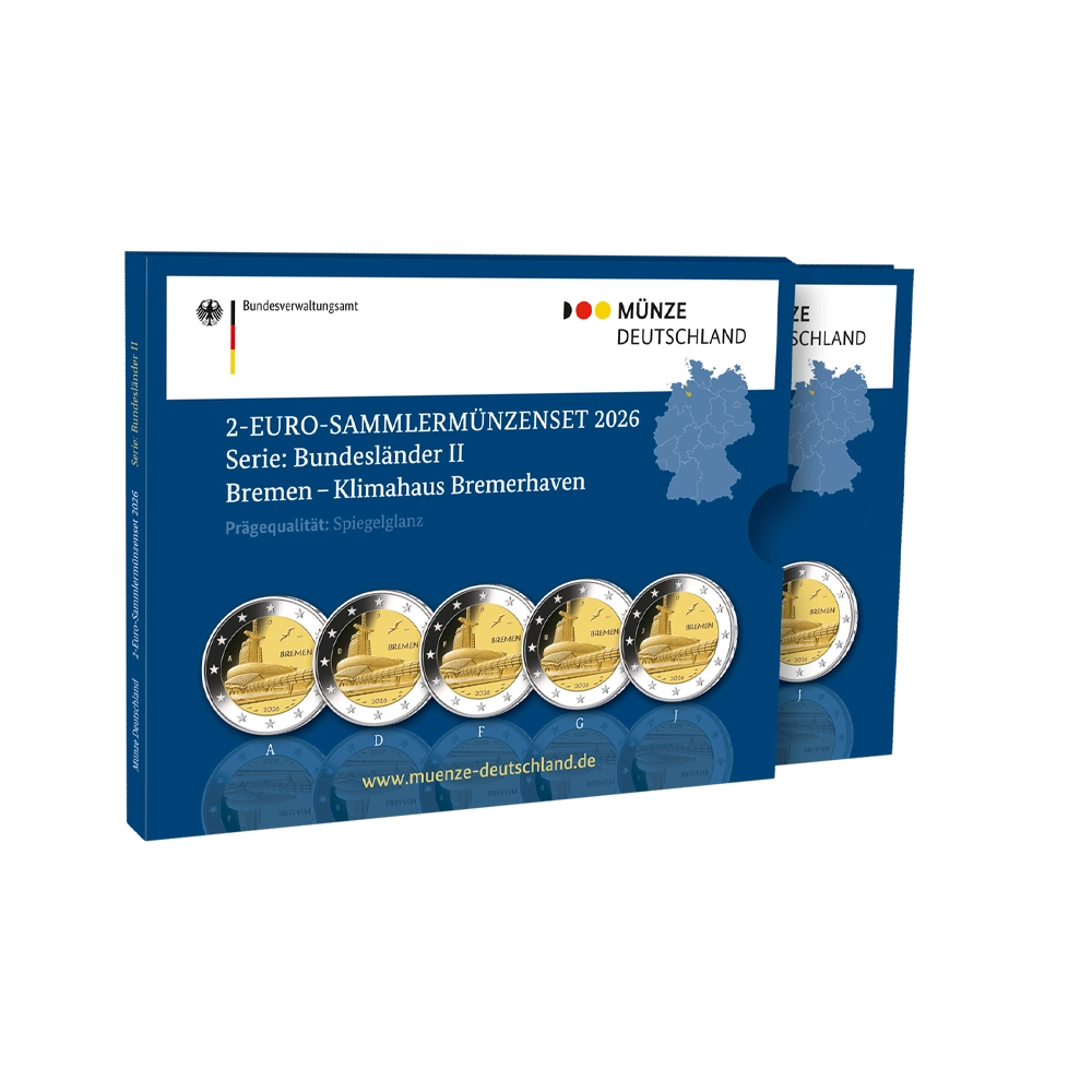 Allemagne 2026 - 2 Euros commémorative - Brême - Maison du climat - BE