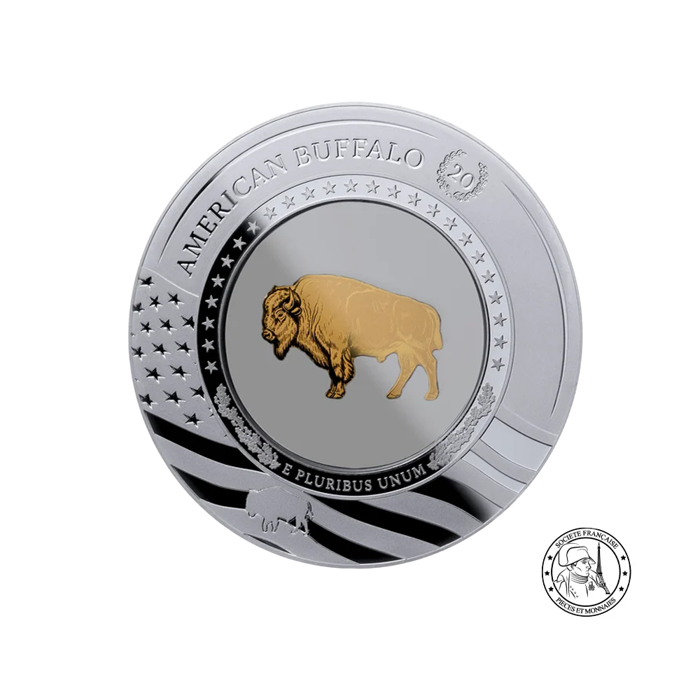 AMERICAN BUFFALO - Monnaie de 5 Dollars Argent 2 Oz - 2026