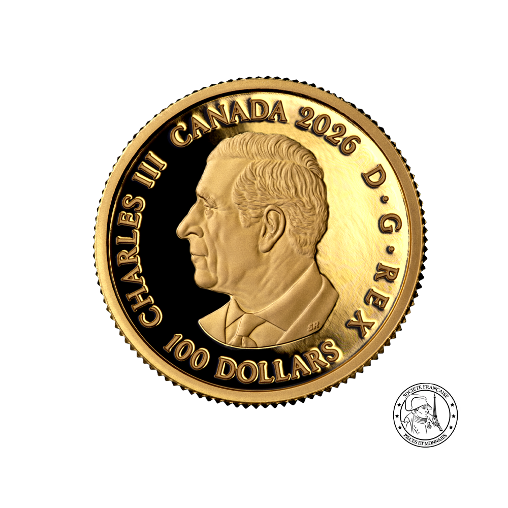 FIFA 26™ - La beauté du jeu - Monnaie de 100 Dollars Or - BE 2026