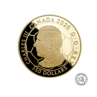 FIFA 26™ - Célébration - Monnaie de 350 Dollars Or - BE 2026
