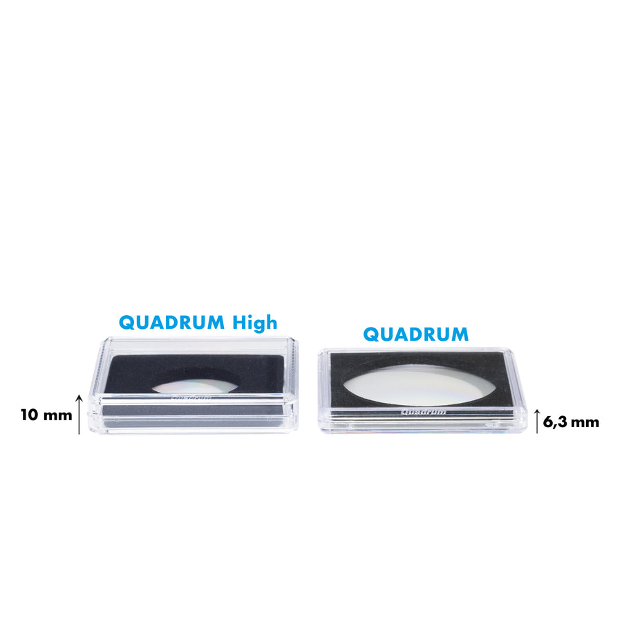 Capsules QUADRUM High pour pièces de monnaie de diamètre intérieur 41 mm / Paquet de 50
