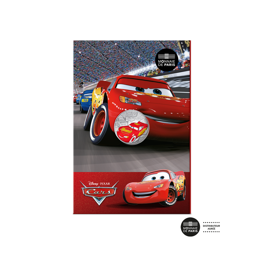 ⁣⁢Disney - Cars – Proginė 10 eurų moneta – Sidabras – 2026 m.⁤⁣