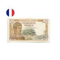 France - Billet de 50 Francs - Cérès - 1937-1940
