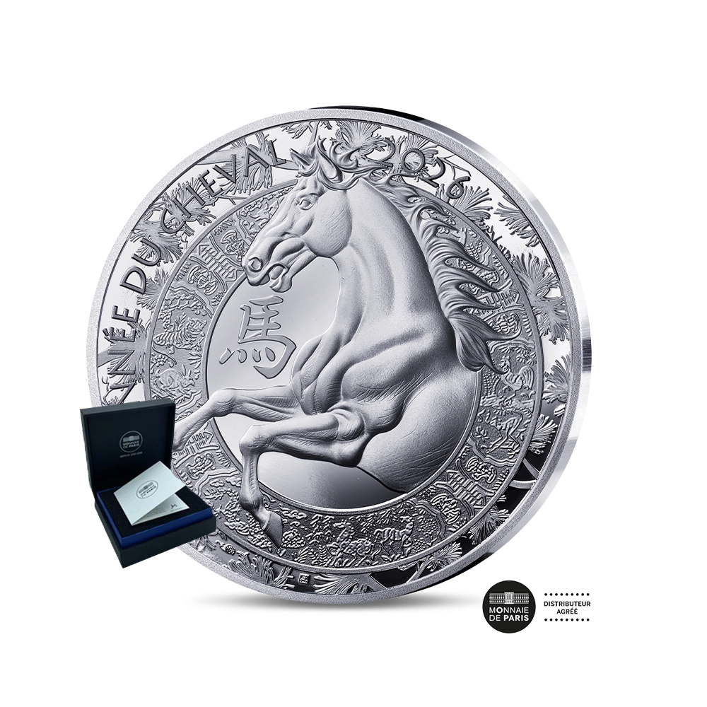 Année du Cheval - Monnaie de 10€ Argent - BE 2026