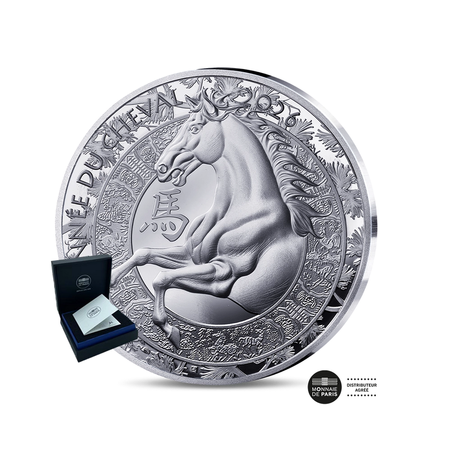 Année du Cheval - Monnaie de 10€ Argent - BE 2026