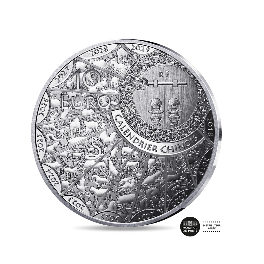 Année du Cheval - Monnaie de 10€ Argent - BE 2026