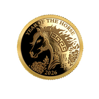 Année du cheval - Monnaie d'un ½ grammes d'or - BE 2026