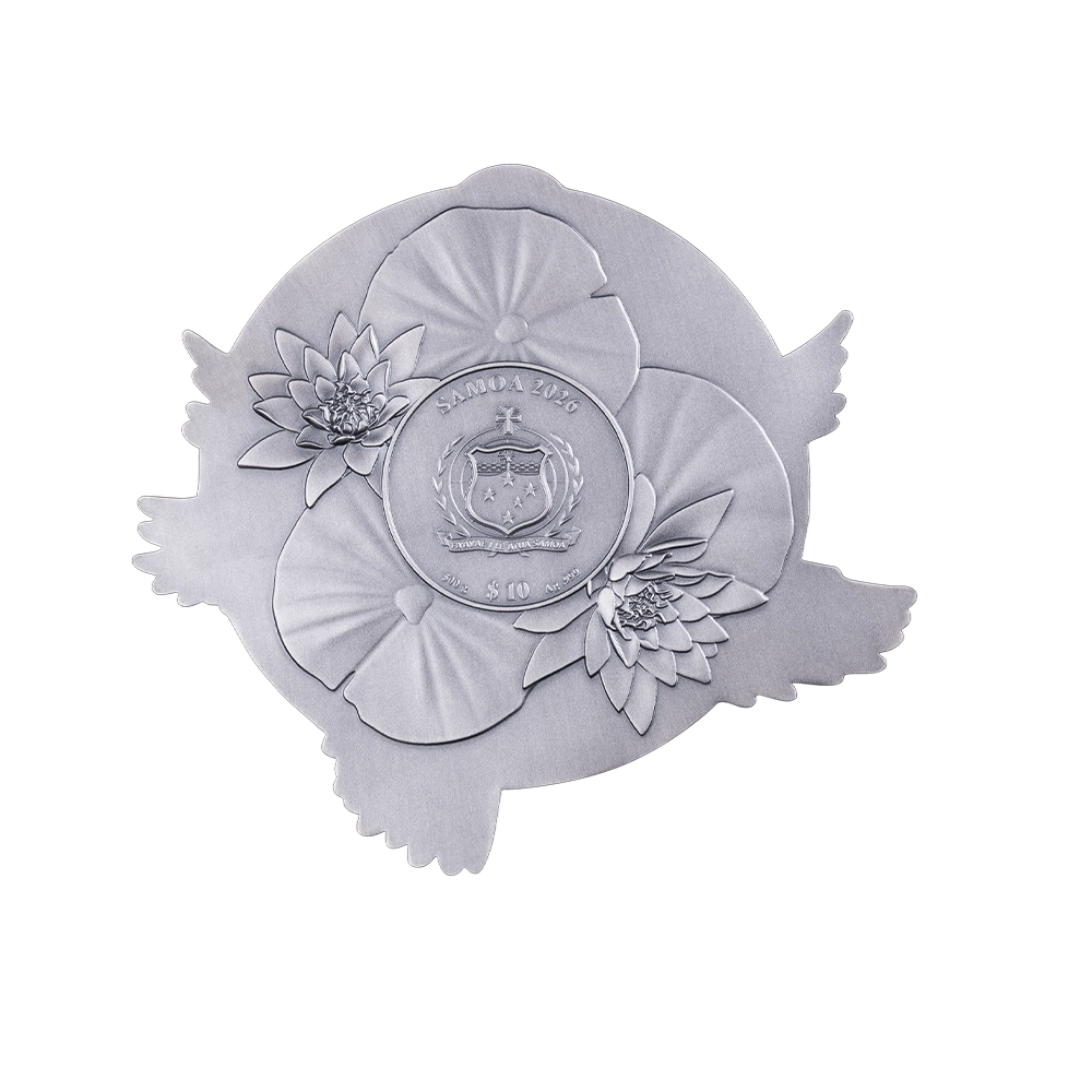 Cygne noir et blanc - Monnaie de 10 Dollars Argent - Antique Finish 2026