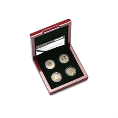 Luxembourg 2025 - Coffret de 4 pièces de 2 Euros commémorative - BE polissage inversé