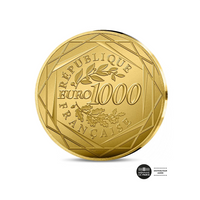 50 ans de la mise en service du Concorde -  Monnaie de 1 000 Euros Or - BU 2026