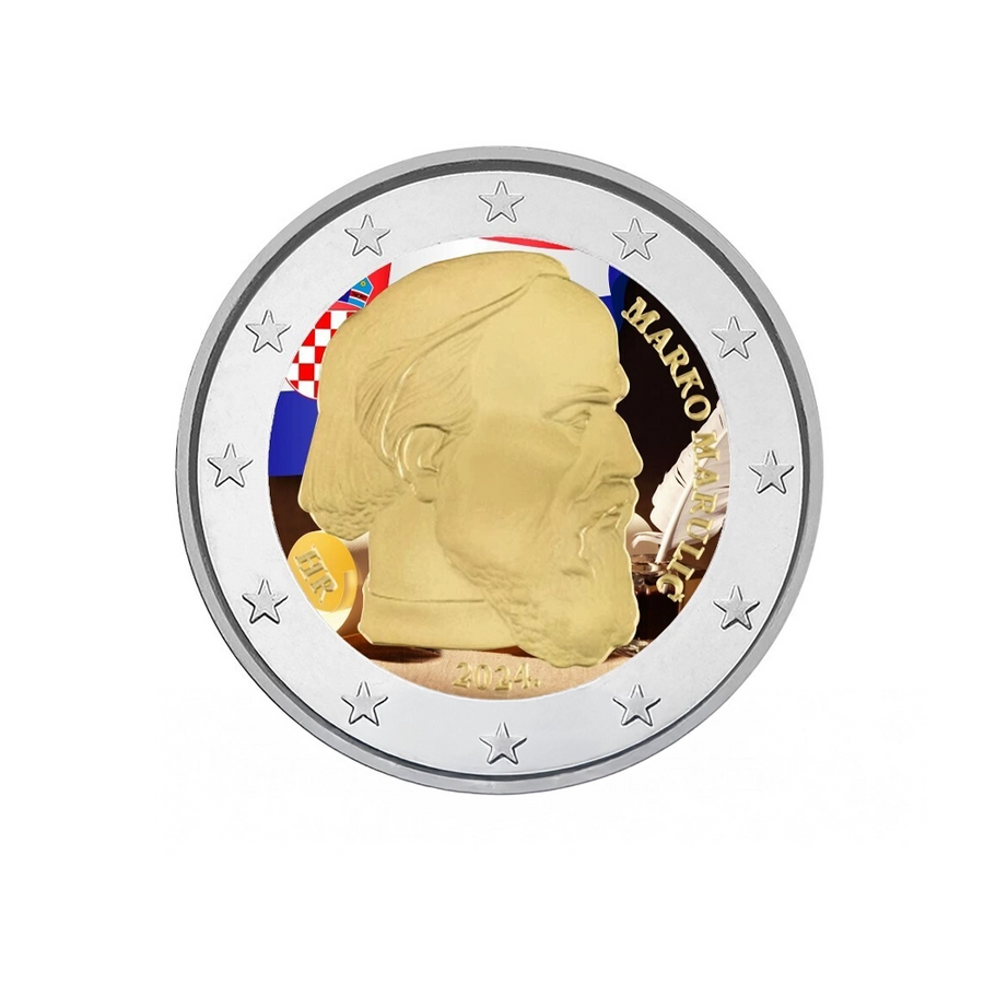 Croatie 2024 - 2 Euro Commémorative - L'année de Marko Marulić - Colorisée