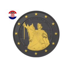 Croatie 2025 - 2 Euros Commémorative - 1100ème anniversaire du Royaume de Croatie et du couronnement du roi Tomislav - Ruthénium