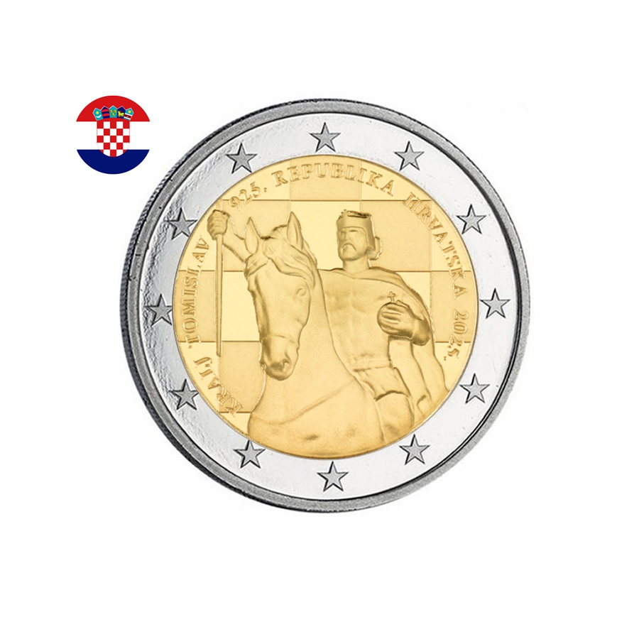 Croatie 2025 - 2 Euro Commémorative - 1100ème anniversaire du Royaume de Croatie et du couronnement du roi Tomislav