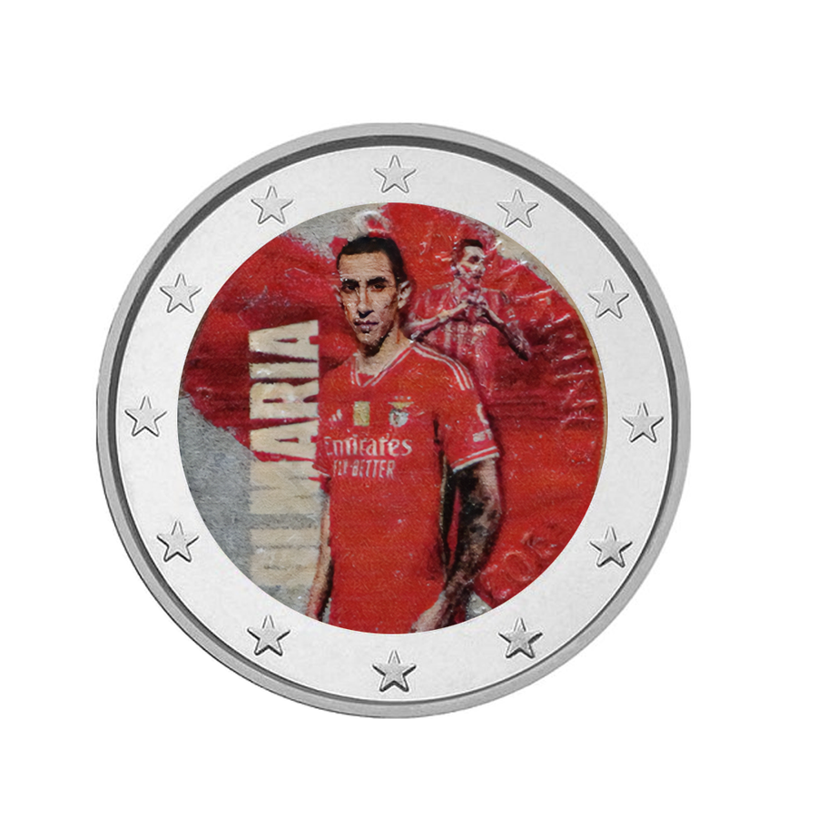 Angel di Maria - 2 Euro Commémorative - Colorisée