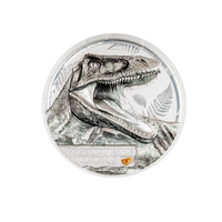 Relique Jurassique - Carcharodontosaurus - Monnaie de 5 Dollars - BE 2026