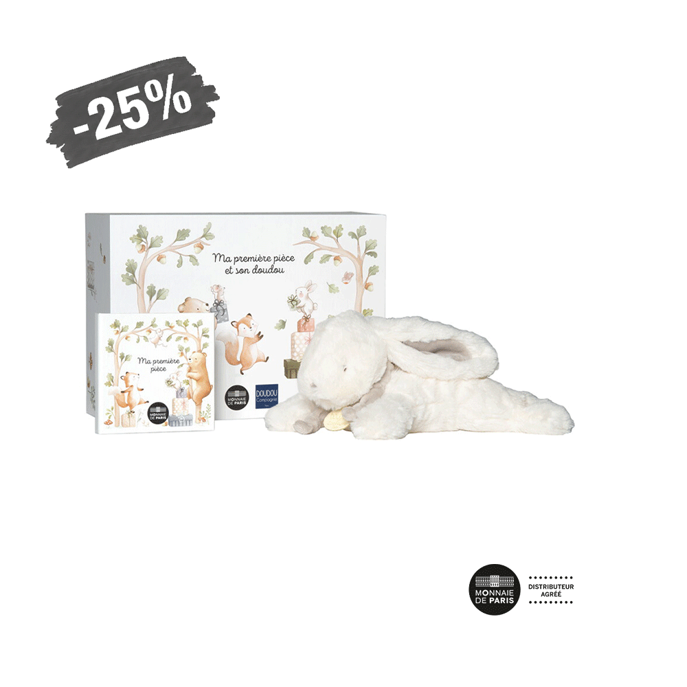 Ma première pièce - Monnaie de 5€ Argent BE avec Doudou - 2025