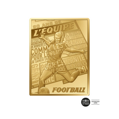 ⁣⁢80 anni del quotidiano L'Équipe - Moneta da 50 Euro in Oro ¼ Oz - Fondo Specchio 2026⁤⁣