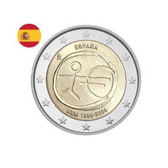 Espagne 2009 - 2 Euros Commémorative - 10 ans EMU