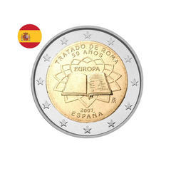 Espagne 2007 - 2 Euros Commémorative - Traité de Rome