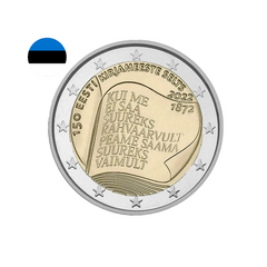 Estonie 2022 - 2 Euros Commémorative - 150 ans de la Société Littéraire
