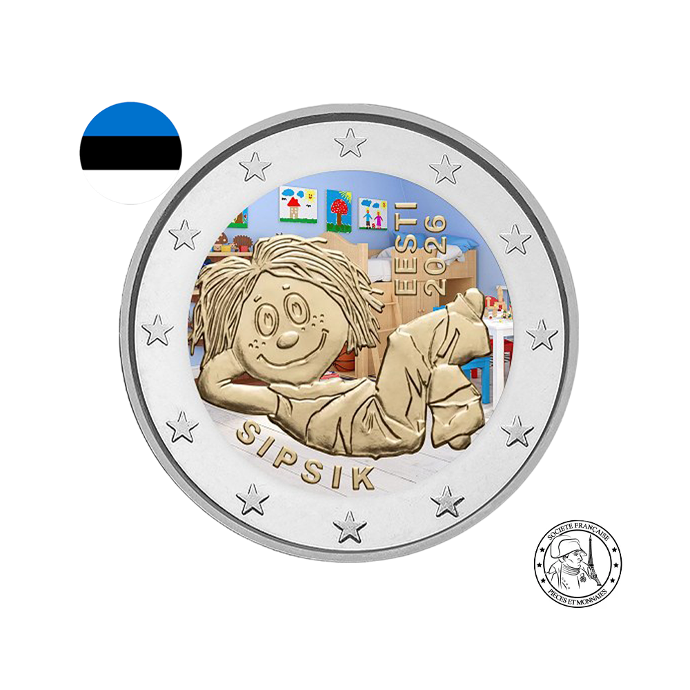 Estonie 2026 - 2 Euros Commémorative - Sipsik - Colorisées