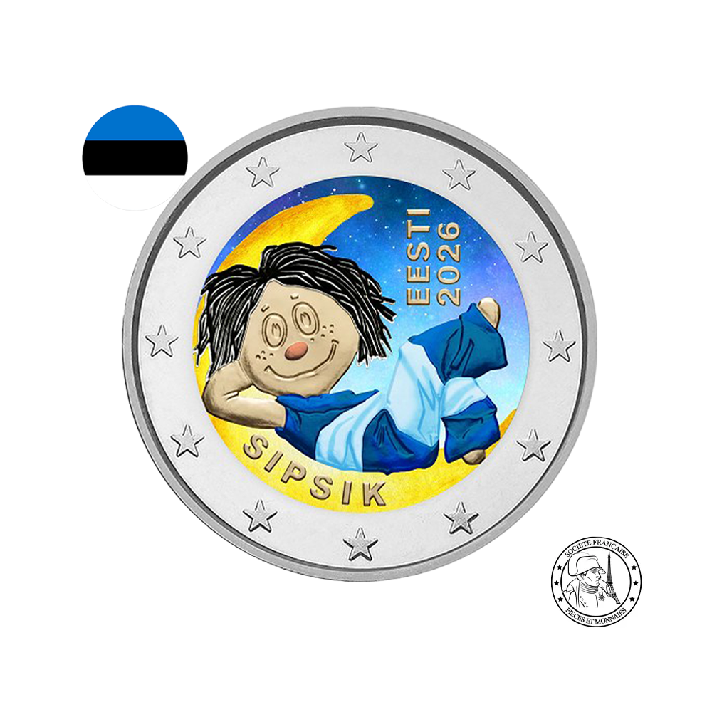 Estonie 2026 - 2 Euros Commémorative - Sipsik - Colorisées